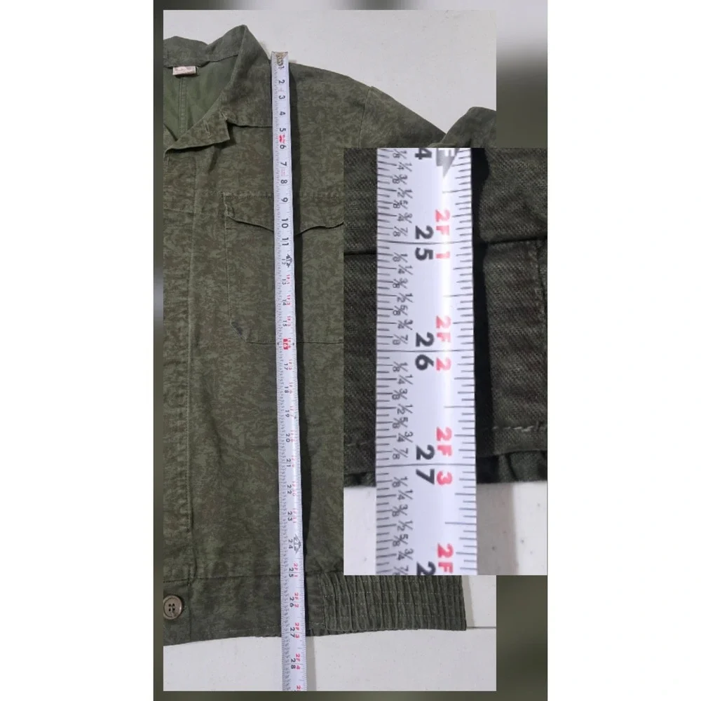 Vintage Czech Army Vz92 Work Jacket Mens XL Olive Green Camo Military Surplus